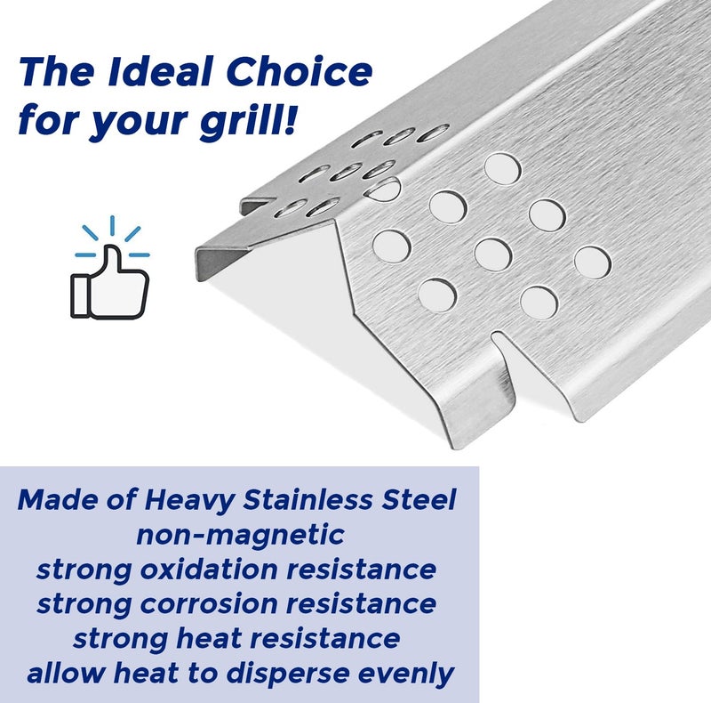 Utheer Grill Replacement Parts for Nexgrill 4 Burner 720-0830H 720-0783E 720-0888 720-0888N, Nexgrill Replacement Parts 4 Burner Included 4 Grill Burner Tube, 4 Heat Plates Shield Tent, 4 Ignitors - Image 3